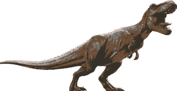 Roaring T-Rex: example finished result