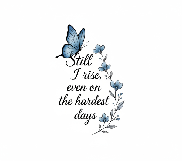Still I Rise: example finished result