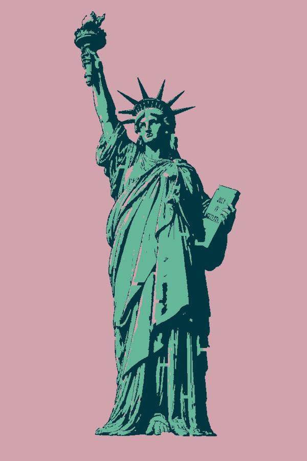 Lady liberty: example finished result