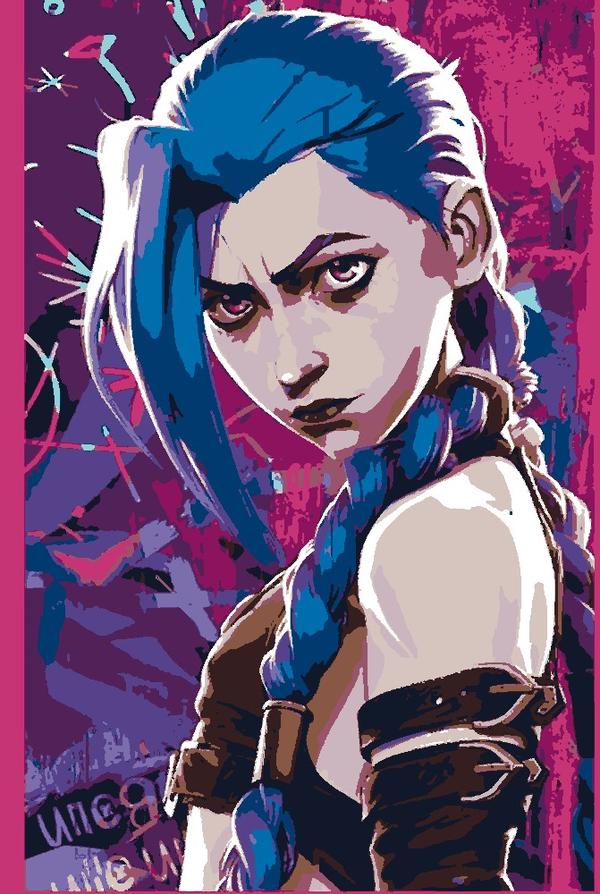 Jinx - Arcane: example finished result