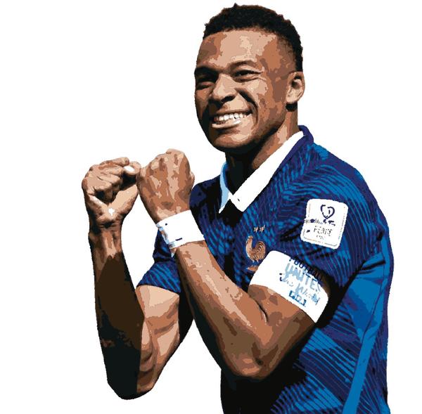 Mbappé Joy: example finished result
