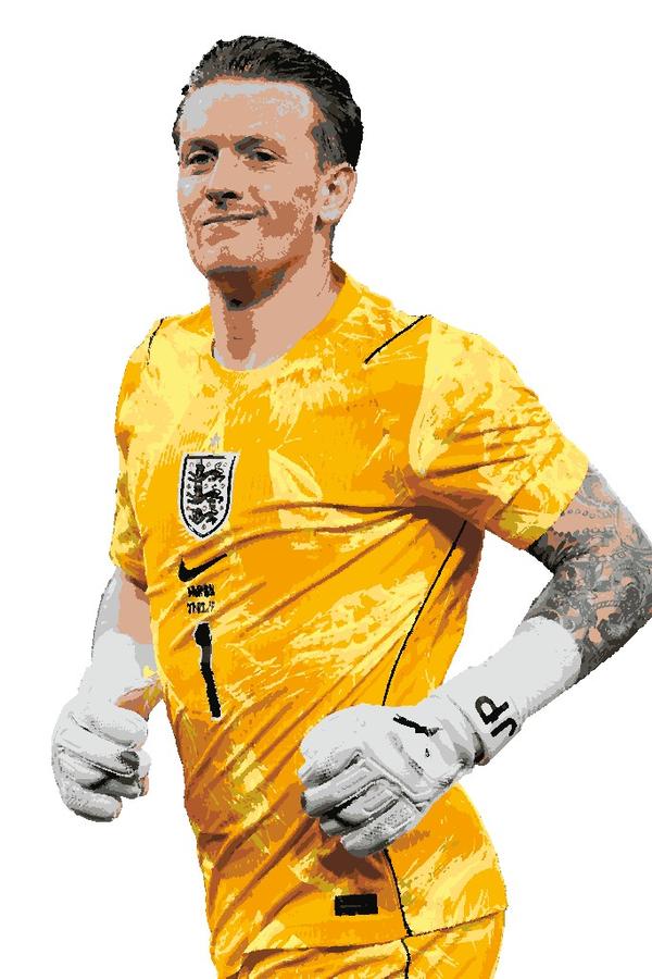 Jordan Pickford: example finished result
