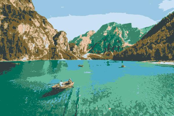 Alpine Lake Serenity: example finished result