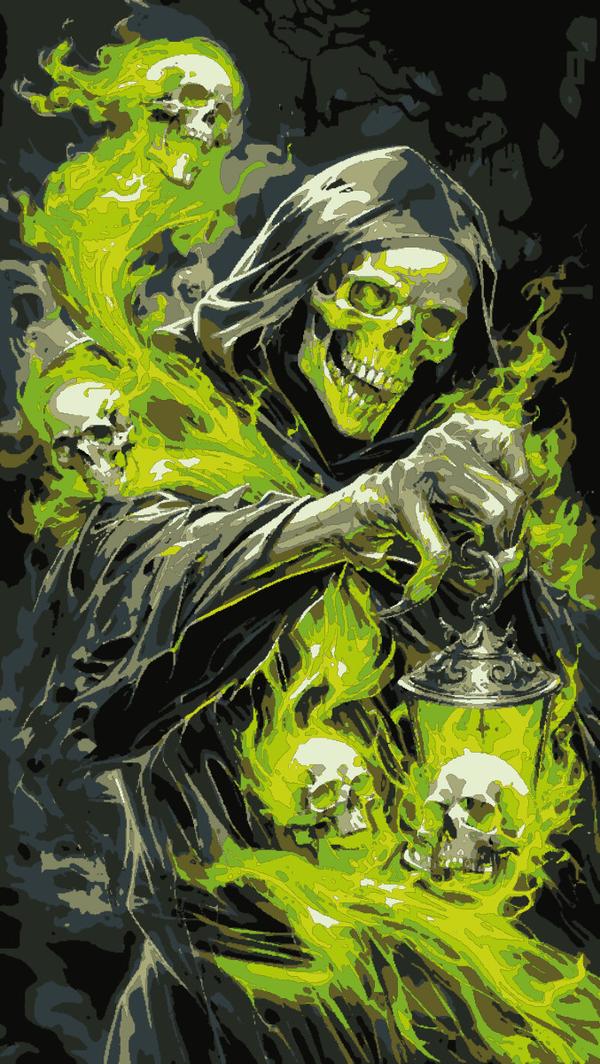 Spectral Lantern Bearer: example finished result
